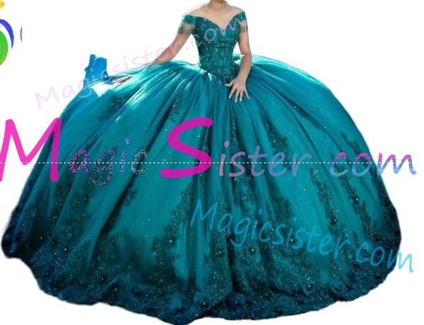 Emerald Green Luxury Topselling Quinceanera Dress