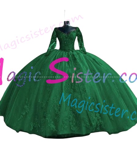 Factory Wholesale Topselling Emerald Green Quinceanera Dress