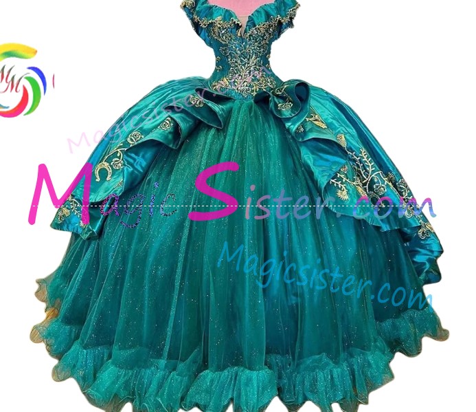 Factory Wholesale Topselling Emerald Green Quinceanera Dress