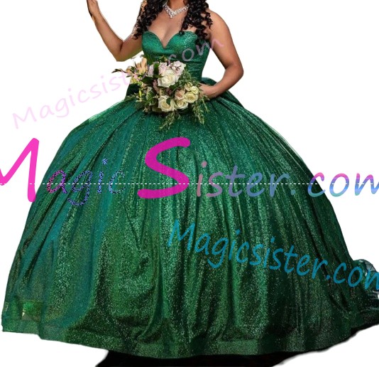 Factory Wholesale Topselling Emerald Green Quinceanera Dress