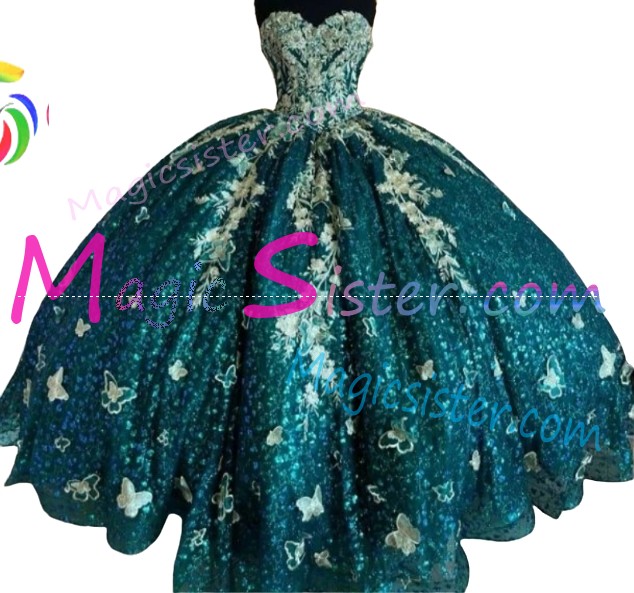 Luxury Topselling Emerald Green Quinceanera Dress