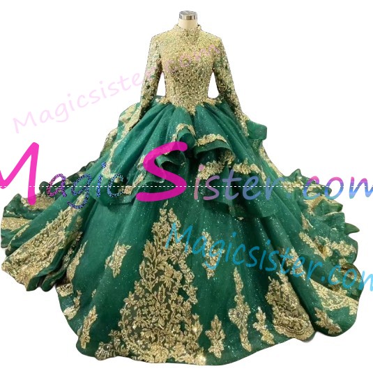 Beautiful Topselling Emerald Green Quinceanera Dress