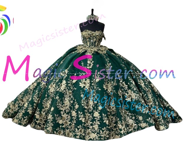 Luxury Topselling Emerald Green Quinceanera Dress