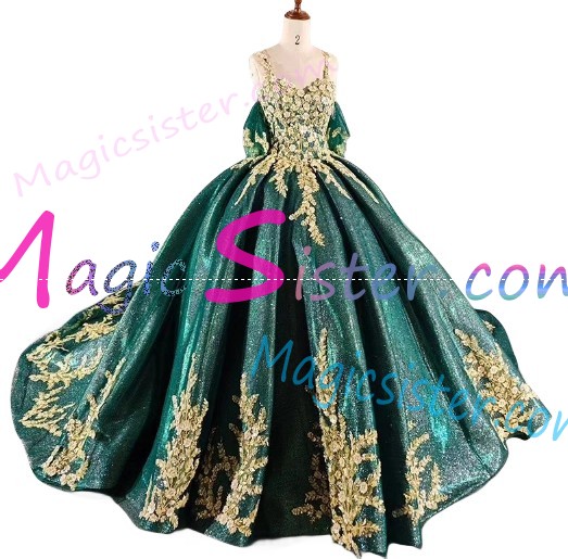 Pretty Topselling Emerald Green Quinceanera Dress