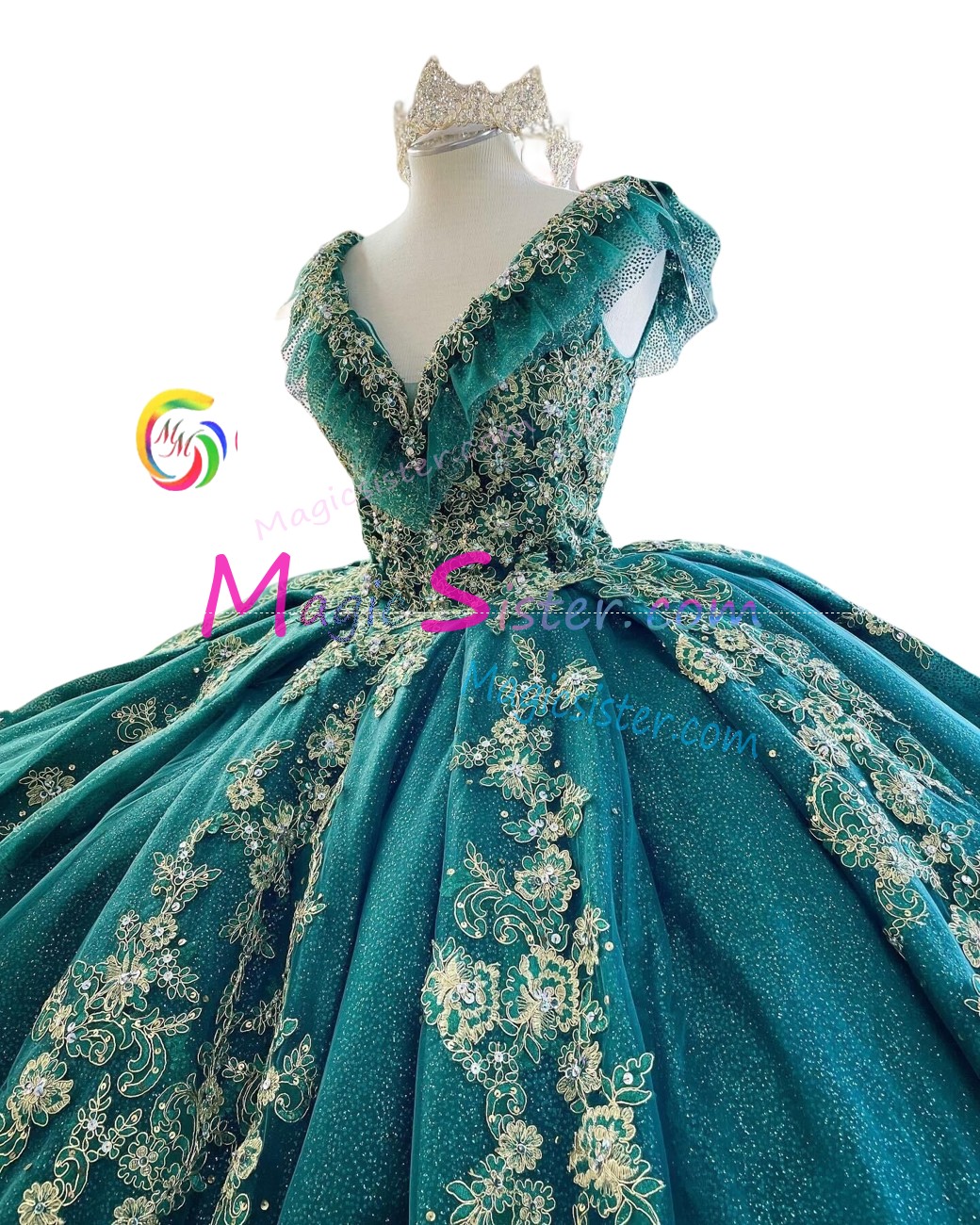 Pretty Topselling Emerald Green Quinceanera Dress