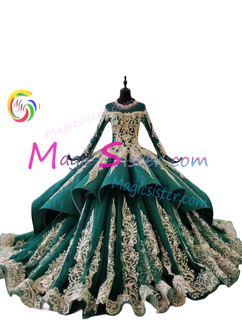 Pretty Topselling Emerald Green Quinceanera Dress