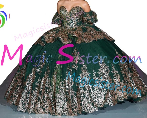 Pretty Topselling Emerald Green Quinceanera Dress