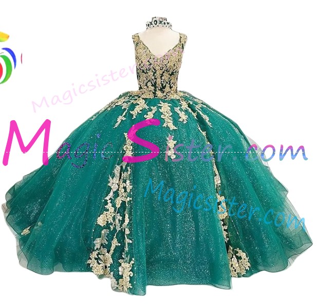 Luxury Topselling Emerald Green Quinceanera