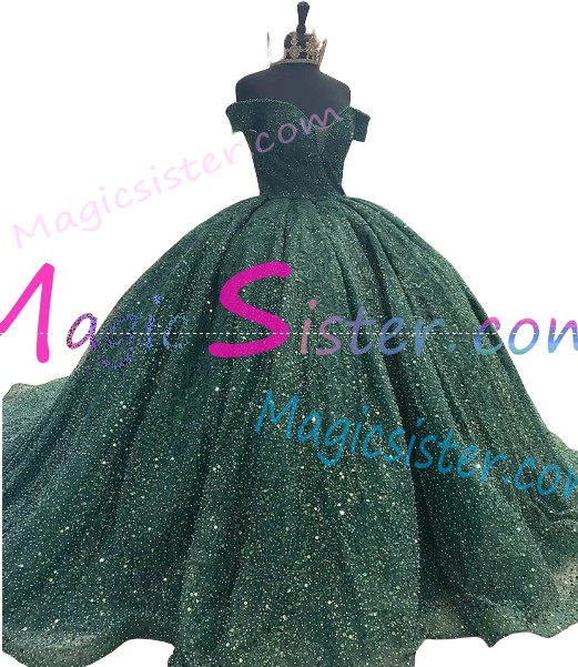 Luxury Topselling Emerald Green Quinceanera
