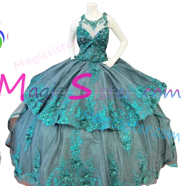Luxury Topselling Emerald Green Quinceanera Dress