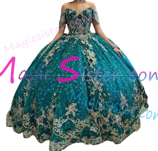 Luxury Topselling Emerald Green Quinceanera Dress