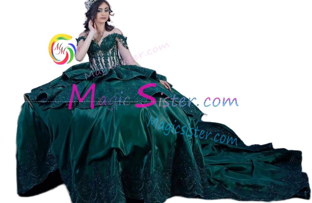 Pretty Topselling Emerald Green Quinceanera Dress