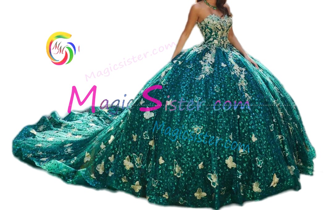 Topselling Emerald Green Quinceanera Dress