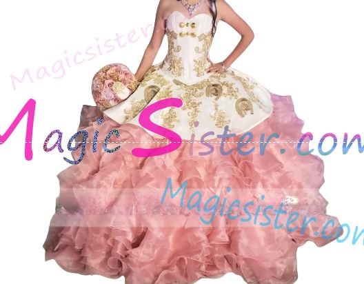 Hotselling Embroidery Charro Quinceanera Dress