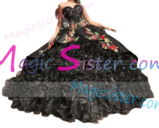 Hotselling Embroidery Charro Quinceanera Dress