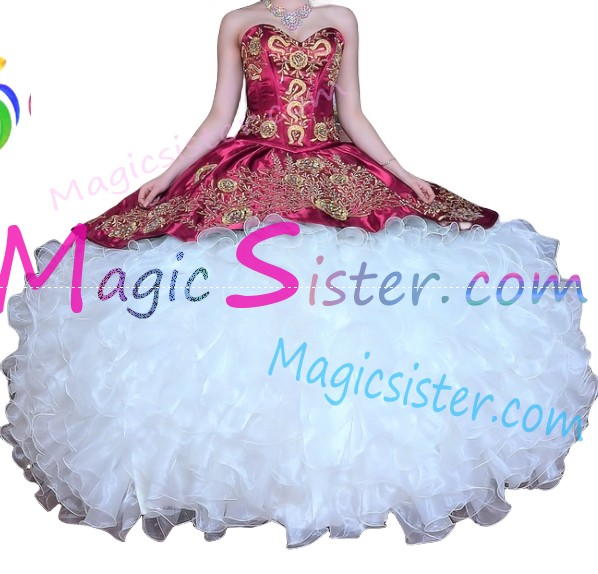 Beautiful Embroidery Charro Quinceanera Dress