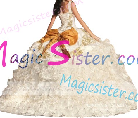 Beautiful Embroidery Charro Quinceanera Dress