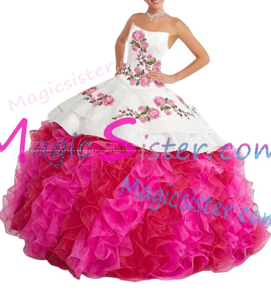Beautiful Embroidery Charro Quinceanera Dress