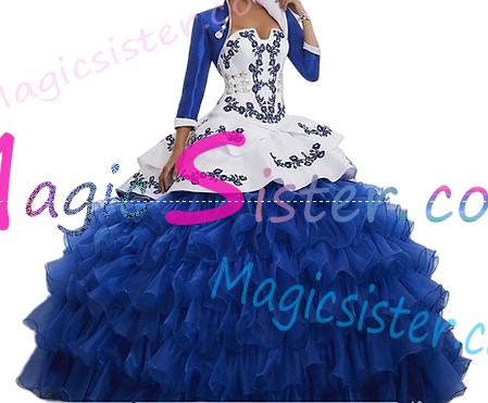Beautiful Embroidery Charro Quinceanera Dress