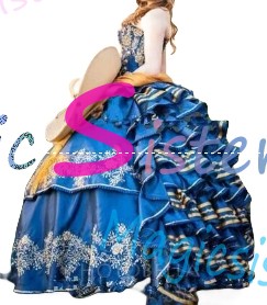 Beautiful Embroidery Charro Quinceanera Dress