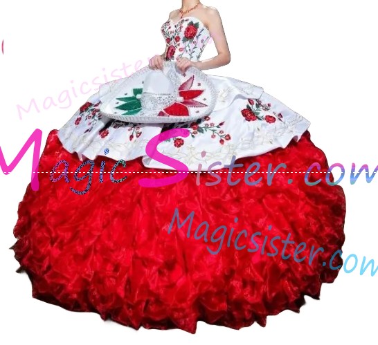 Beautiful Embroidery Charro Quinceanera Dress