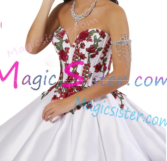 Beautiful Embroidery Charro Quinceanera Dress