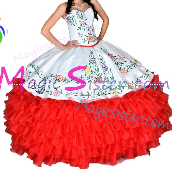 Beautiful Embroidery Charro Quinceanera Dress