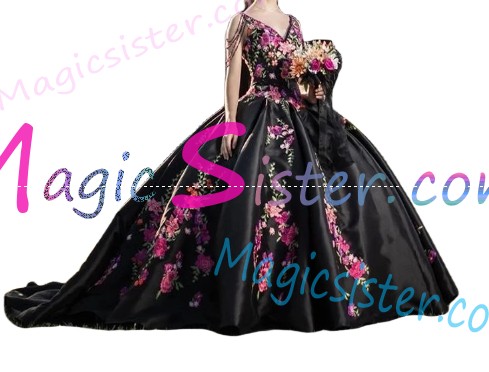 Beautiful Embroidery Charro Quinceanera Dress