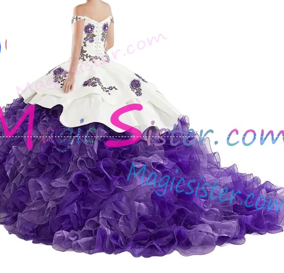 Beautiful Embroidery Charro Quinceanera Dress
