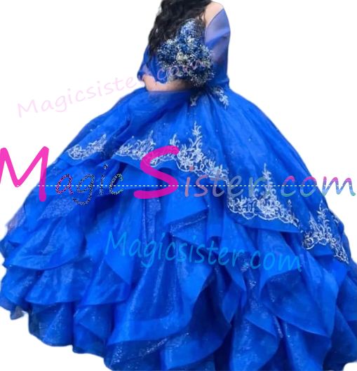 Hotselling Embroidery Charro Quinceanera Dress