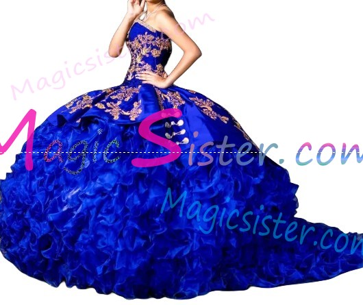 Hotselling Embroidery Charro Quinceanera Dress