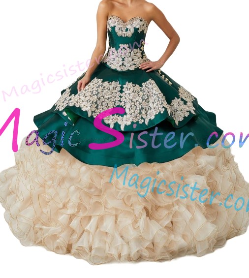 Hotselling Embroidery Charro Quinceanera Dress