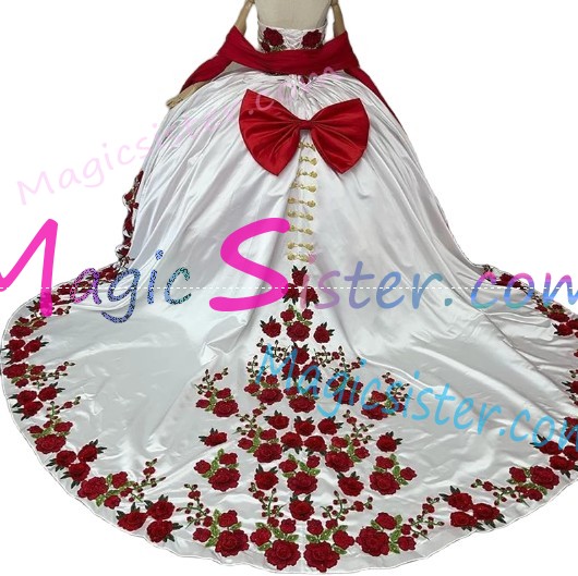 Hotselling Embroidery Charro Quinceanera Dress