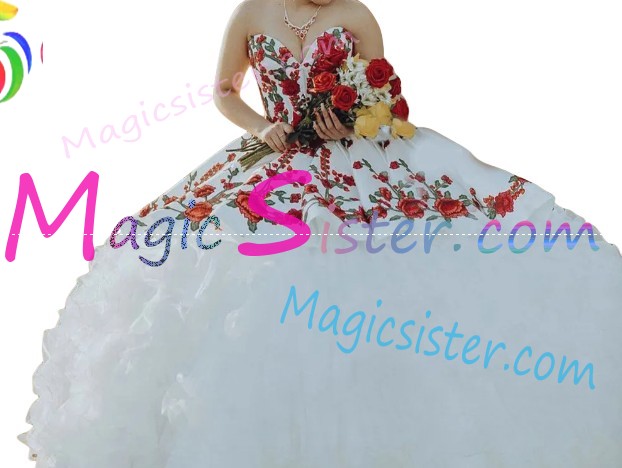 Hotselling Embroidery Charro Quinceanera Dress