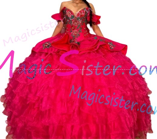 Hotselling Embroidery Charro Quinceanera Dress