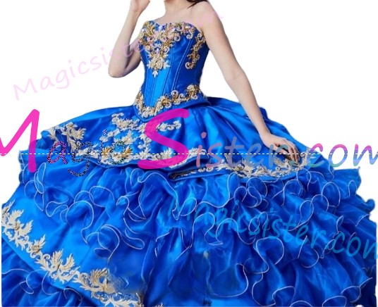 Hotselling Embroidery Charro Quinceanera Dress