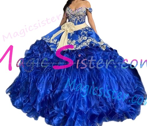 Hotselling Embroidery Charro Quinceanera Dress