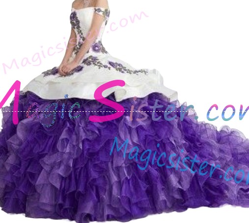 Instock Embroidery Charro Quinceanera Dress
