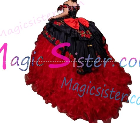 Beautiful Embroidery Charro Quinceanera Dress