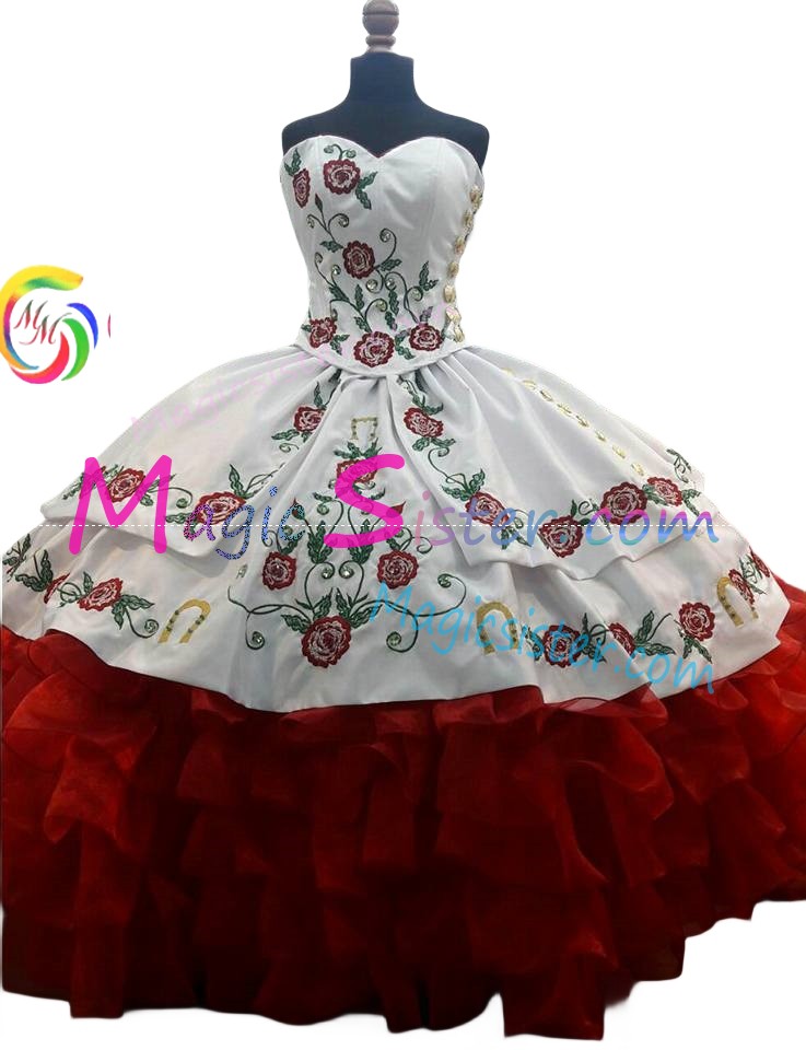 Beautiful Embroidery Charro Quinceanera Dress