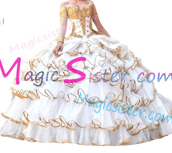 Beautiful Embroidery Charro Quinceanera Dress