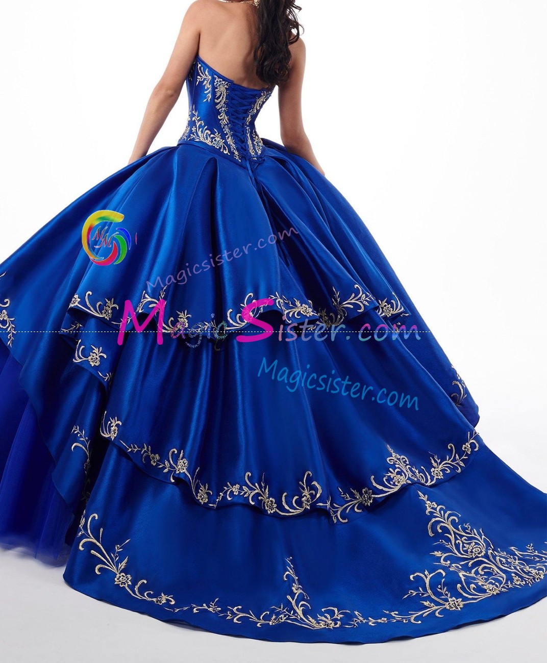 Beautiful Embroidery Charro Quinceanera Dress