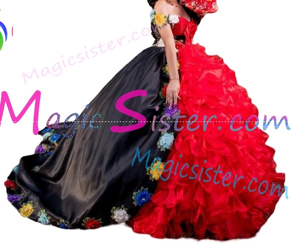 Beautiful Embroidery Charro Quinceanera Dress
