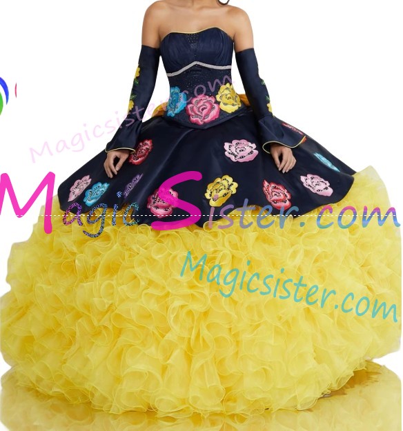 Beautiful Embroidery Charro Quinceanera Dress