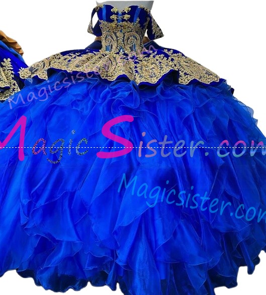 Beautiful Embroidery Charro Quinceanera Dress