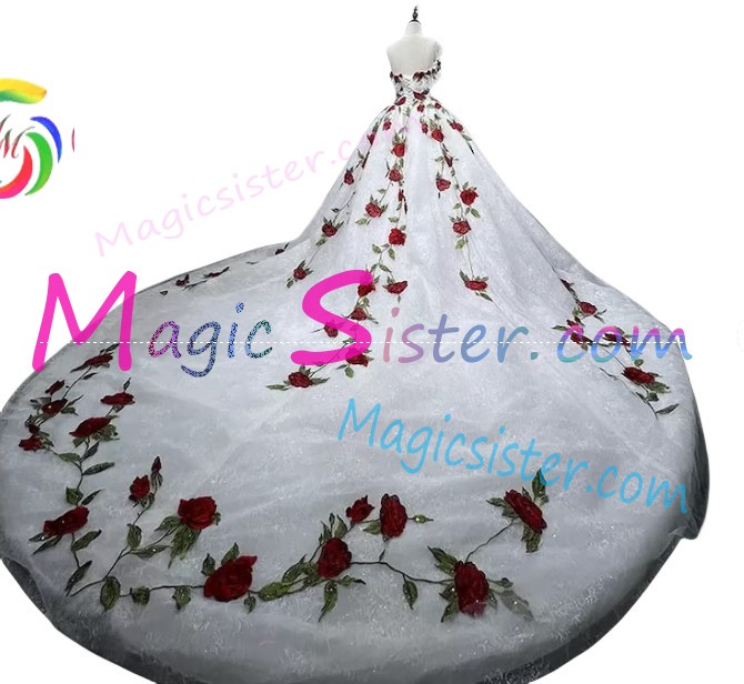 Beautiful Embroidery Charro Quinceanera Dress