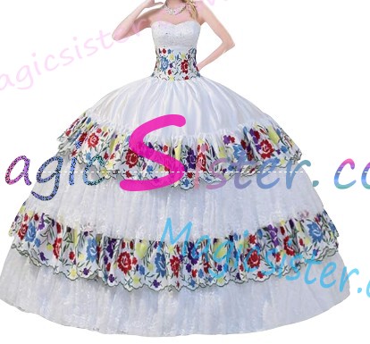 Beautiful Embroidery Charro Quinceanera Dress