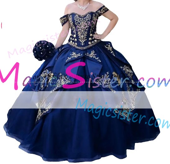 Beautiful Embroidery Charro Quinceanera Dress