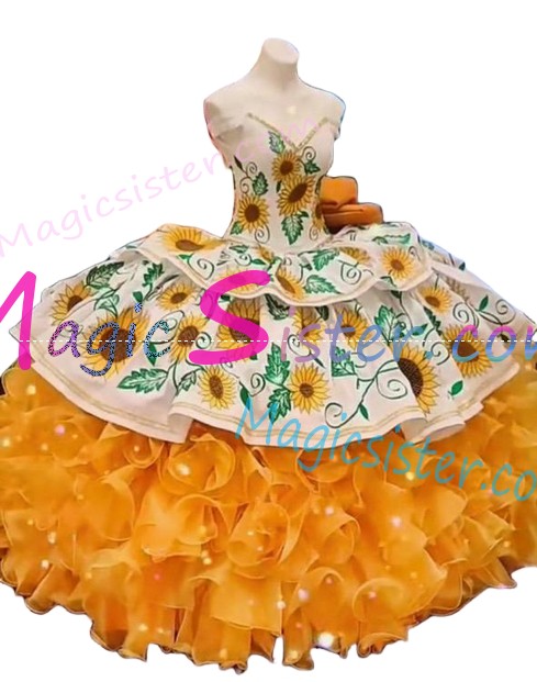 Beautiful Embroidery Charro Quinceanera Dress