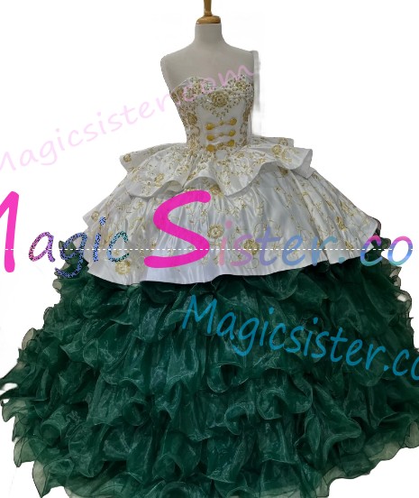 Beautiful Embroidery Charro Quinceanera Dress